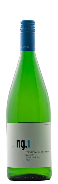 2025 Müller, Meier, Schmidt! <br>Müller-Thurgau trocken / Weingut Nauerth-Gnägy / Schweigen-Rechtenbach