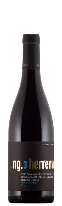 2021 Herrenwingert Cabernet Sauvignon Rotwein trocken / Weingut Nauerth-Gnägy / Schweigen-Rechtenbach